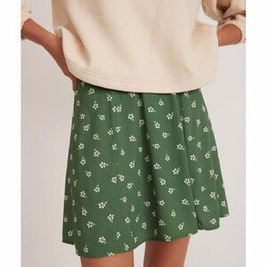 Marine Layer Skirt A-Line Mini size 6 green